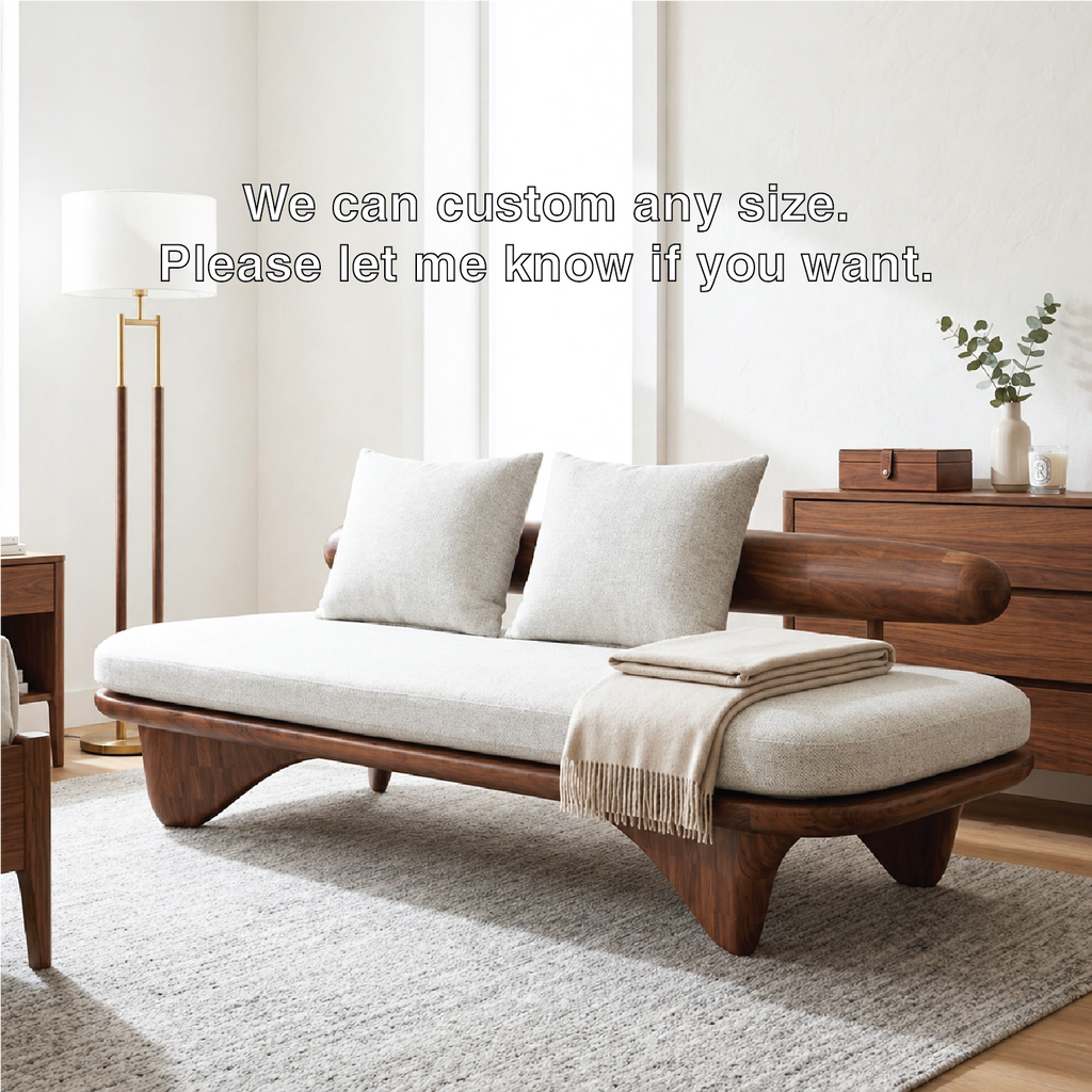 Modern Upholstered Daybed With Rounded Bolster Backrest, Pillows, Bedroom Lounge Bench