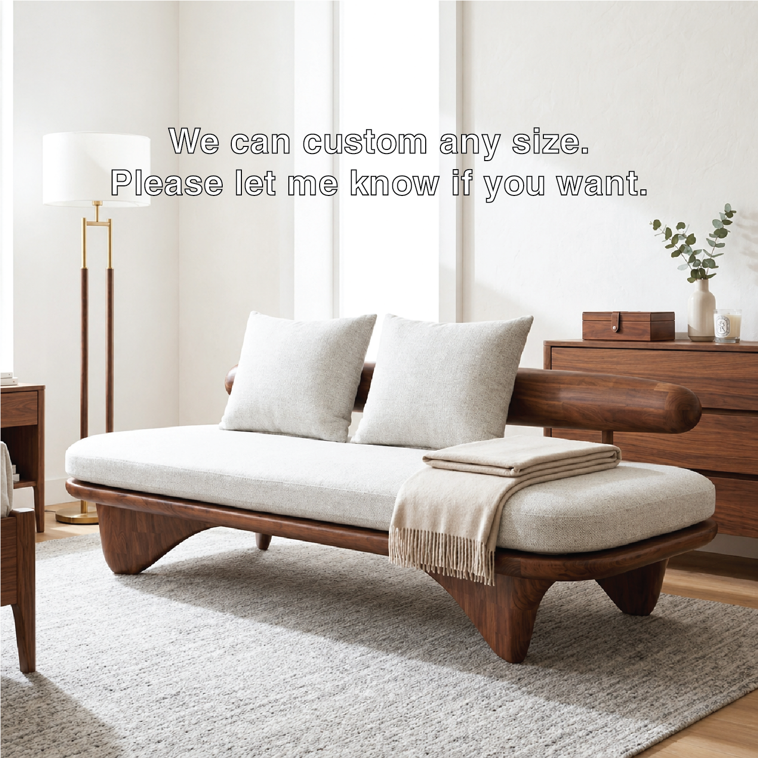 Modern Upholstered Daybed With Rounded Bolster Backrest, Pillows, Bedroom Lounge Bench